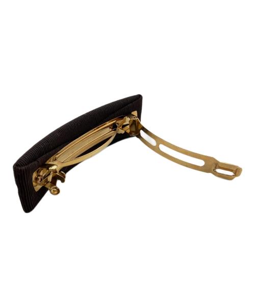 Salvatore Ferragamo（サルヴァトーレ フェラガモ）Salvatore Ferragamo (サルヴァトーレ フェラガモ) リボンバレッタ ダークブラウンの古着・服飾アイテム
