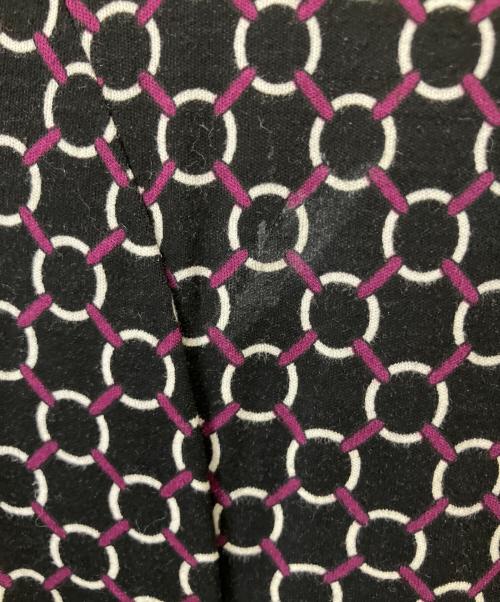 BURBERRY LONDON（バーバリーロンドン）BURBERRY LONDON (バーバリーロンドン) 長袖ワンピース ブラック×パープル サイズ:38の古着・服飾アイテム