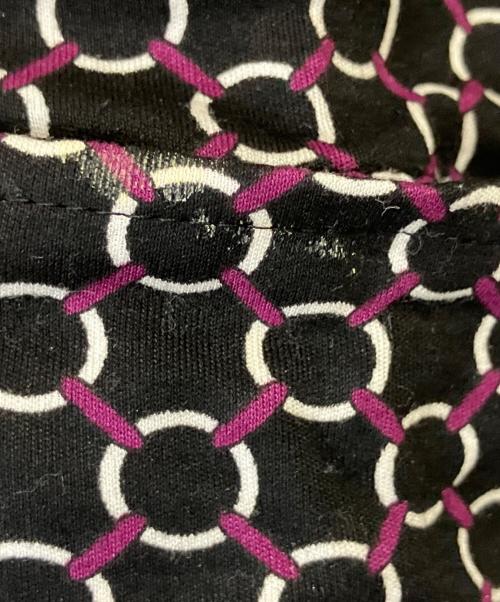 BURBERRY LONDON（バーバリーロンドン）BURBERRY LONDON (バーバリーロンドン) 長袖ワンピース ブラック×パープル サイズ:38の古着・服飾アイテム