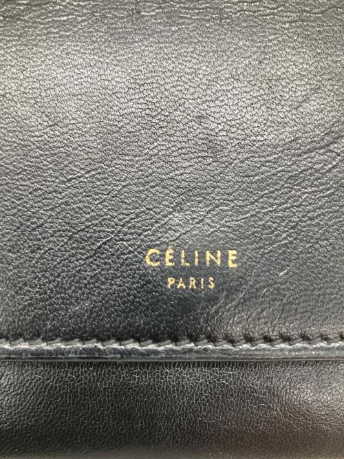 CELINE（セリーヌ）CELINE (セリーヌ) 長財布　フラップ マルチファンクション ブラックの古着・服飾アイテム