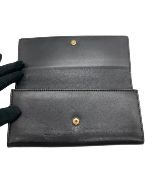 CELINE（セリーヌ）CELINE (セリーヌ) 長財布　フラップ マルチファンクション ブラックの古着・服飾アイテム