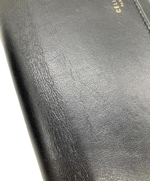 CELINE（セリーヌ）CELINE (セリーヌ) 長財布　フラップ マルチファンクション ブラックの古着・服飾アイテム
