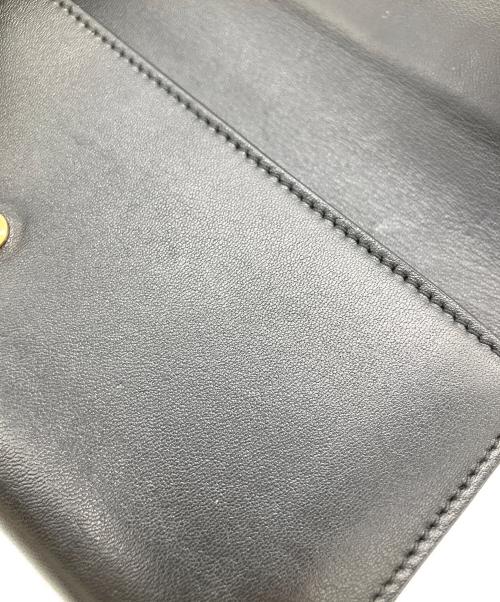 CELINE（セリーヌ）CELINE (セリーヌ) 長財布　フラップ マルチファンクション ブラックの古着・服飾アイテム