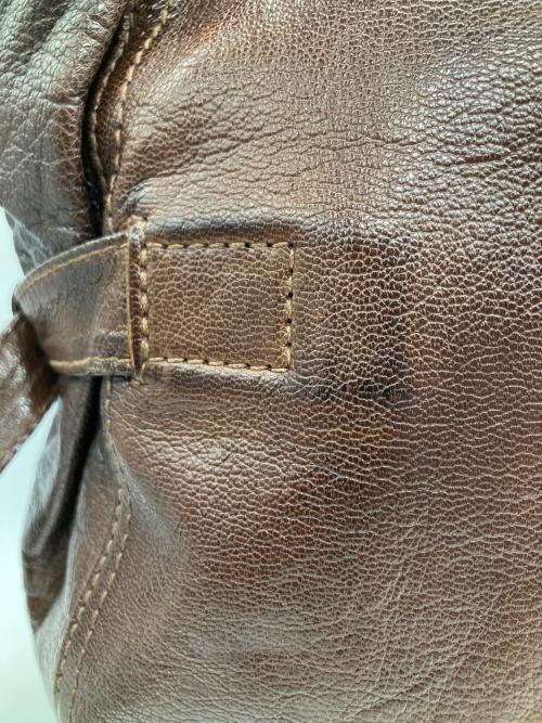 genten（ゲンテン）genten (ゲンテン) レザートートバッグ ブラウンの古着・服飾アイテム