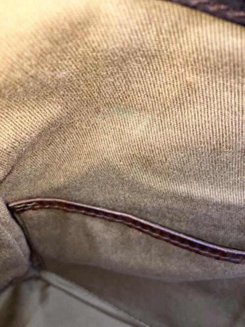 genten（ゲンテン）genten (ゲンテン) レザーハンドバッグ ブラウンの古着・服飾アイテム