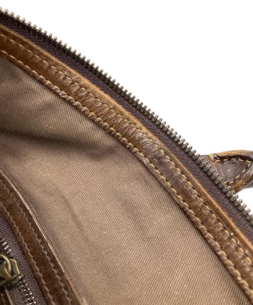 genten（ゲンテン）genten (ゲンテン) レザーボストンバッグ ブラウンの古着・服飾アイテム