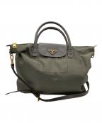 PRADAプラダ）の古着「2WAYショルダーバッグ」｜カーキ