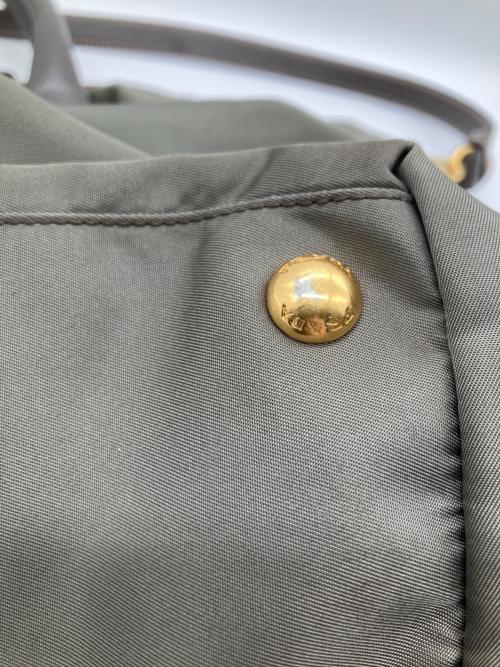 PRADA（プラダ）PRADA (プラダ) 2WAYショルダーバッグ カーキの古着・服飾アイテム