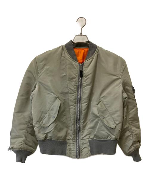 ALPHA（アルファ）ALPHA (アルファ) MA-1ジャケット グレー サイズ:Lの古着・服飾アイテム