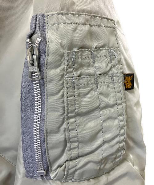ALPHA（アルファ）ALPHA (アルファ) MA-1ジャケット グレー サイズ:Lの古着・服飾アイテム