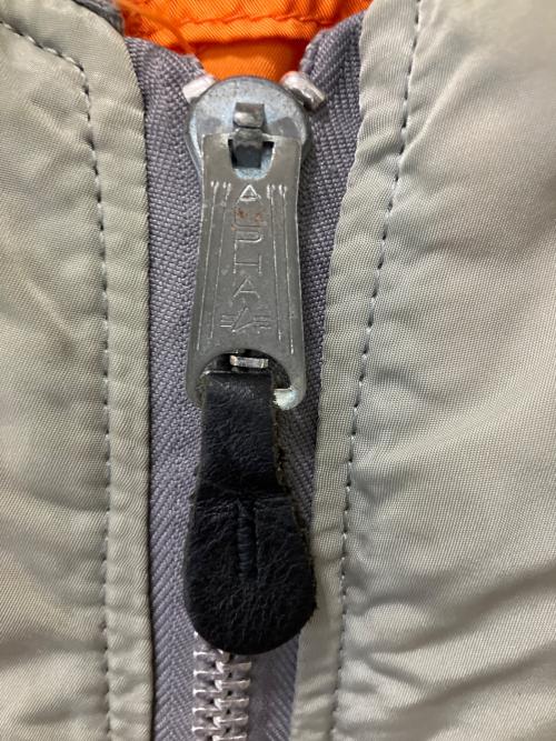 ALPHA（アルファ）ALPHA (アルファ) MA-1ジャケット グレー サイズ:Lの古着・服飾アイテム