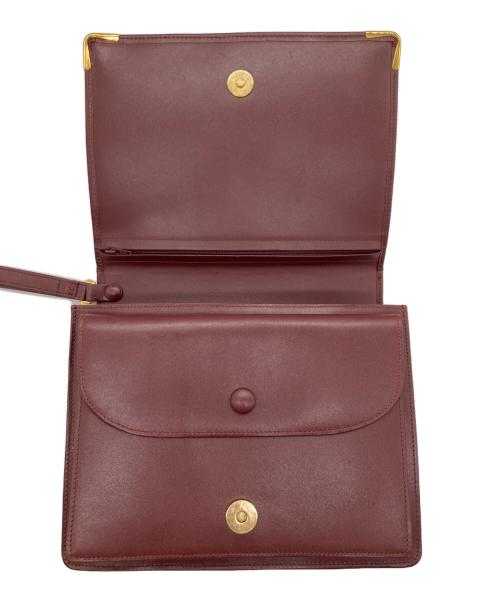 Cartier（カルティエ）Cartier (カルティエ) セカンドバッグ ボルドーの古着・服飾アイテム