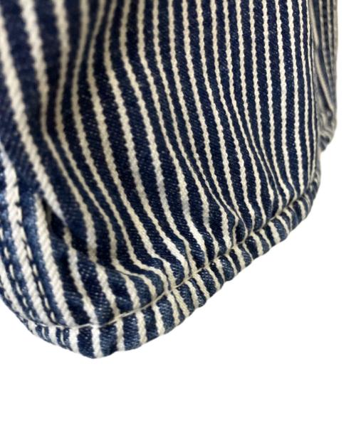 EVISU（エヴィス）EVISU (エヴィス) デニムカーゴパンツ ブルー×ホワイト サイズ:34の古着・服飾アイテム