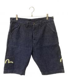 EVISU（エヴィス）の古着「デニムハーフパンツ」｜ネイビー