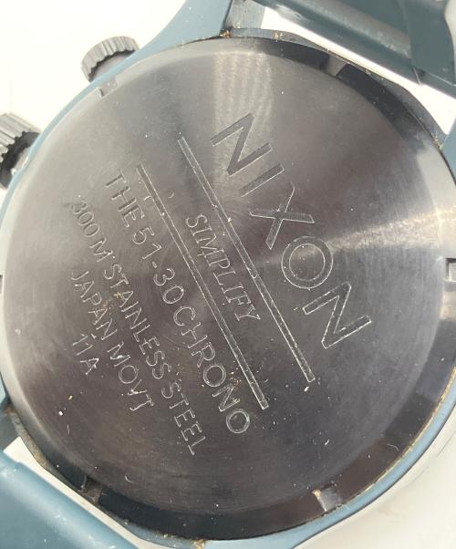 NIXON（ニクソン）NIXON (ニクソン) クロノグラフ ブルーの古着・服飾アイテム
