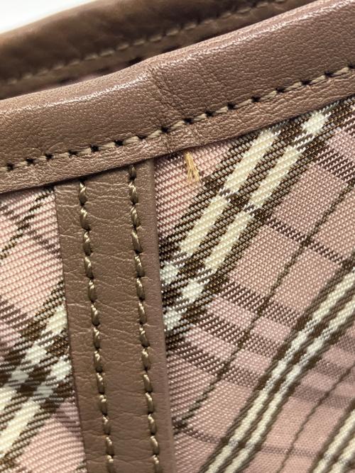 BURBERRY BLUE LABEL（バーバリー ブルー レーベル）BURBERRY BLUE LABEL (バーバリー ブルー レーベル) ノバチェックトートバッグの古着・服飾アイテム