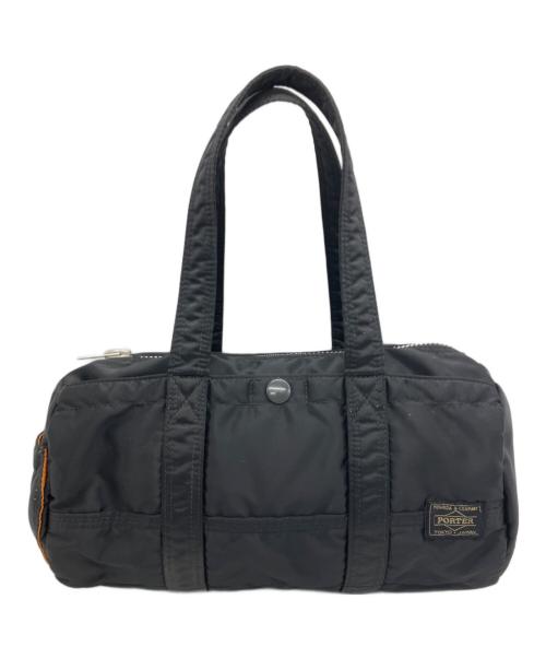 PORTER（ポーター）PORTER (ポーター) ダッフルバッグ ブラック×オレンジの古着・服飾アイテム