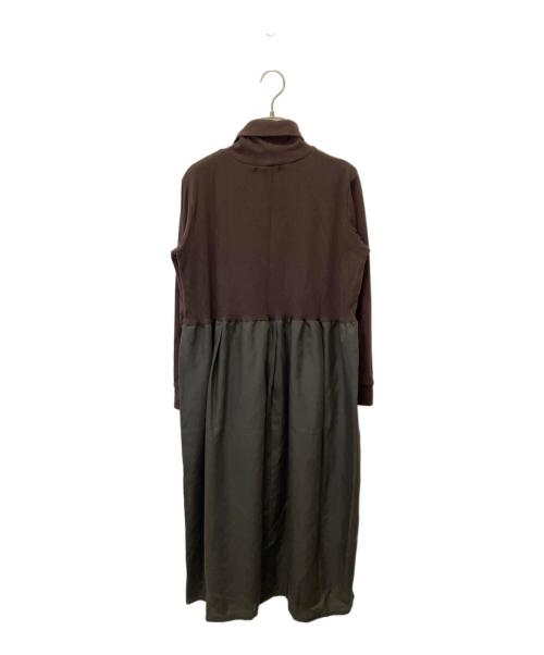 mizuiro-ind（ミズイロインド）mizuiro-ind (ミズイロインド) 長袖ワンピース ブラウン サイズ:Free 未使用品の古着・服飾アイテム