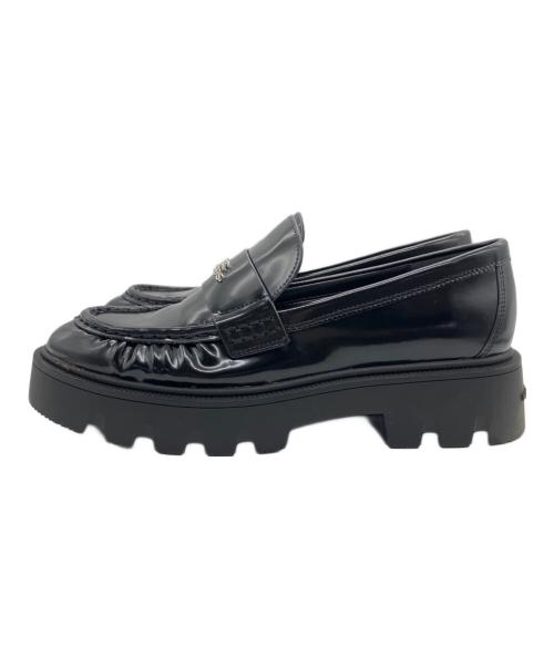 MARC JACOBS（マークジェイコブス）MARC JACOBS (マークジェイコブス) フランキープラットフォームローファー ブラック サイズ:24.5cmの古着・服飾アイテム