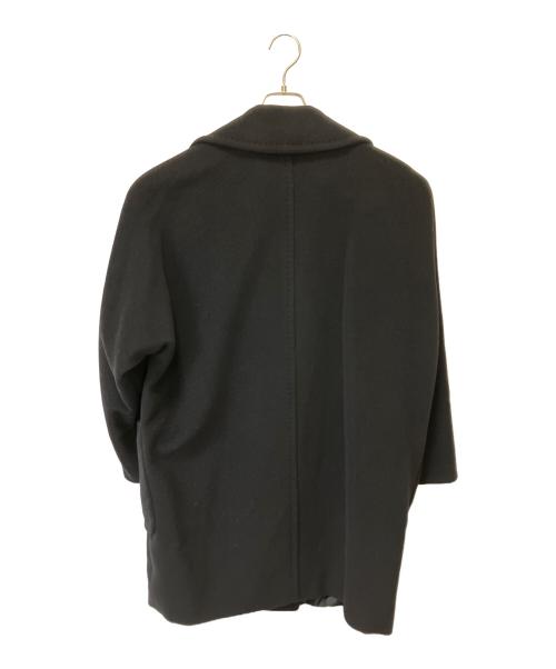 Max Mara Studio（マックスマーラ ストゥディオ）Max Mara Studio (マックスマーラ ストゥディオ) Pコート ブラック サイズ:42の古着・服飾アイテム