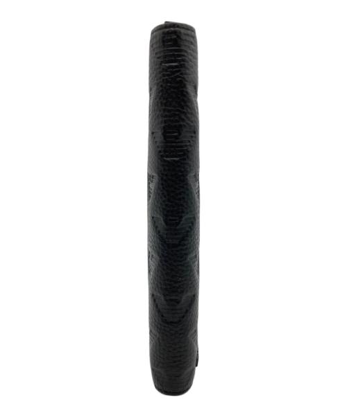 EMPORIO ARMANI（エンポリオ アルマーニ）EMPORIO ARMANI (エンポリオ アルマーニ) 長財布　オールオーバーエンボスイーグル ブラックの古着・服飾アイテム