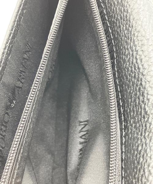 EMPORIO ARMANI（エンポリオ アルマーニ）EMPORIO ARMANI (エンポリオ アルマーニ) 長財布　オールオーバーエンボスイーグル ブラックの古着・服飾アイテム