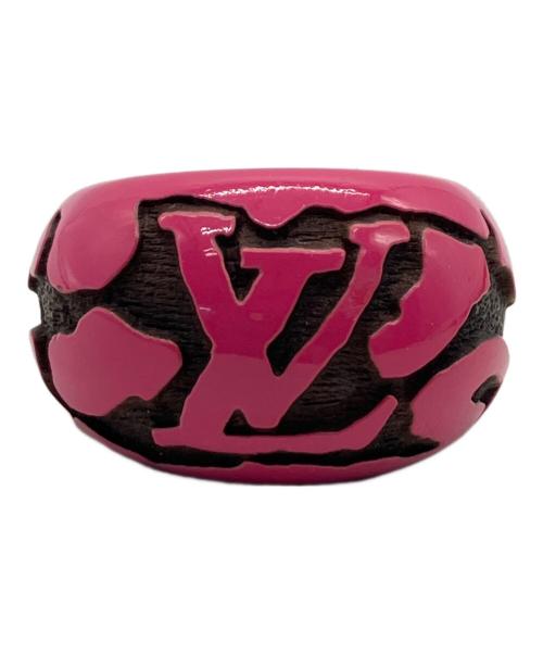 LOUIS VUITTON（ルイ ヴィトン）LOUIS VUITTON (ルイ ヴィトン) バーグ レオ モノグラム リング ピンク サイズ:13号の古着・服飾アイテム