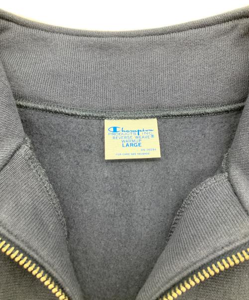 Champion REVERSE WEAVE（チャンピオン リバース ウィーブ）Champion REVERSE WEAVE (チャンピオン リバース ウィーブ) リバースウィーブ ハーフジップスウェットシャツ ネイビー サイズ:Lの古着・服飾アイテム