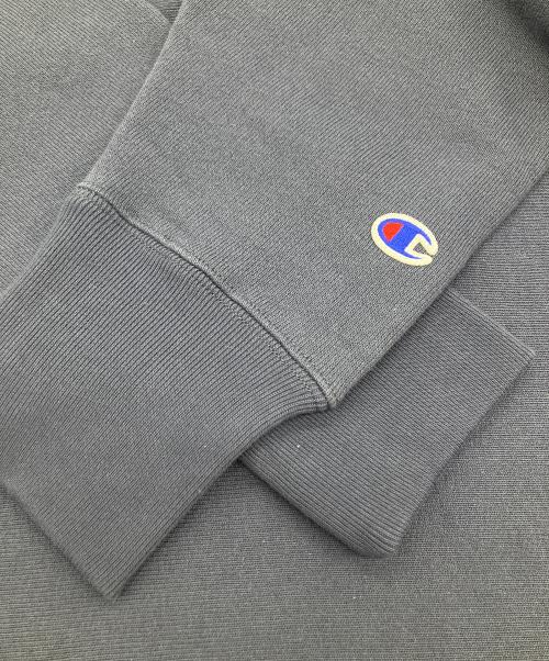 Champion REVERSE WEAVE（チャンピオン リバース ウィーブ）Champion REVERSE WEAVE (チャンピオン リバース ウィーブ) リバースウィーブ ハーフジップスウェットシャツ ネイビー サイズ:Lの古着・服飾アイテム