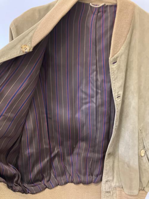 dunhill（ダンヒル）dunhill (ダンヒル) スウェードジャケット ベージュ サイズ:SIZE 42の古着・服飾アイテム