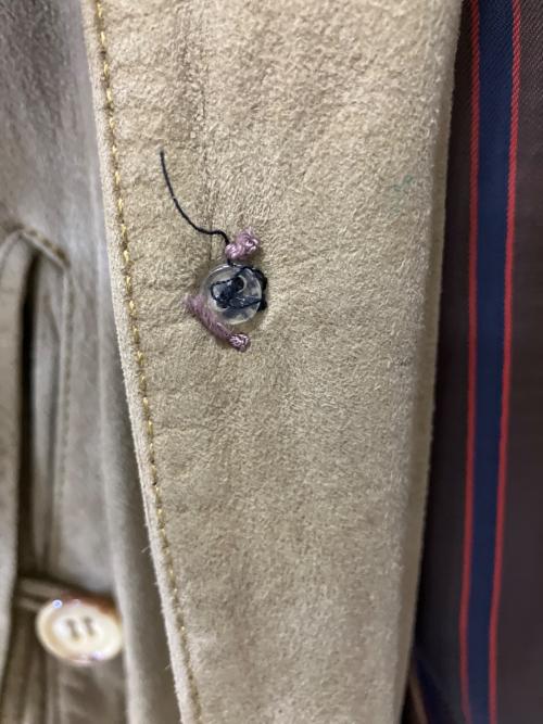 dunhill（ダンヒル）dunhill (ダンヒル) スウェードジャケット ベージュ サイズ:SIZE 42の古着・服飾アイテム