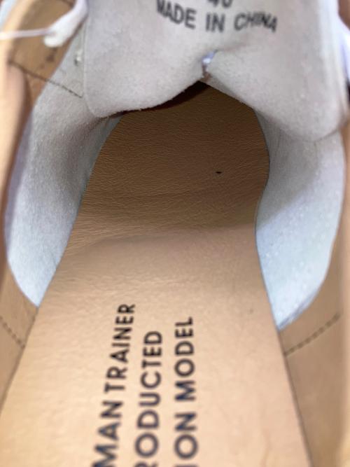 GERMAN TRAINER（ジャーマントレーナー）GERMAN TRAINER (ジャーマントレーナー) ローカットスニーカー ホワイト サイズ:SIZE 40 未使用品の古着・服飾アイテム