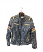 Ashwood Luxuryアッシュウッド・ラグジュアリー）の古着「ライダースジャケット」｜Snowy Black