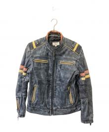 Ashwood Luxury（アッシュウッド・ラグジュアリー）の古着「ライダースジャケット」｜Snowy Black