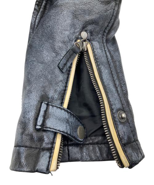 Ashwood Luxury（アッシュウッド・ラグジュアリー）Ashwood Luxury (アッシュウッド・ラグジュアリー) ライダースジャケット Snowy Black サイズ:Lの古着・服飾アイテム