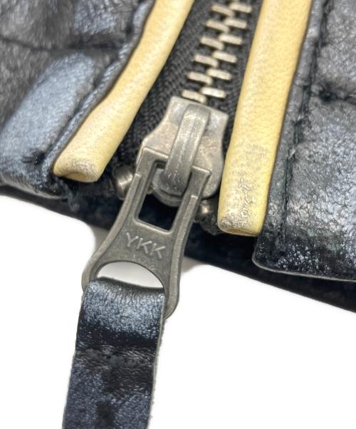 Ashwood Luxury（アッシュウッド・ラグジュアリー）Ashwood Luxury (アッシュウッド・ラグジュアリー) ライダースジャケット Snowy Black サイズ:Lの古着・服飾アイテム
