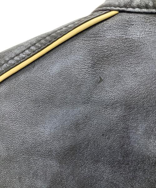Ashwood Luxury（アッシュウッド・ラグジュアリー）Ashwood Luxury (アッシュウッド・ラグジュアリー) ライダースジャケット Snowy Black サイズ:Lの古着・服飾アイテム