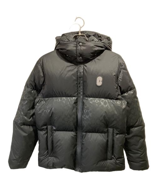 COACH（コーチ）COACH (コーチ) シグネチャー / カラーブロックダウンジャケット ブラック サイズ:Sの古着・服飾アイテム