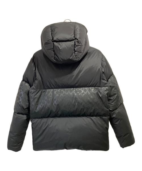 COACH（コーチ）COACH (コーチ) シグネチャー / カラーブロックダウンジャケット ブラック サイズ:Sの古着・服飾アイテム
