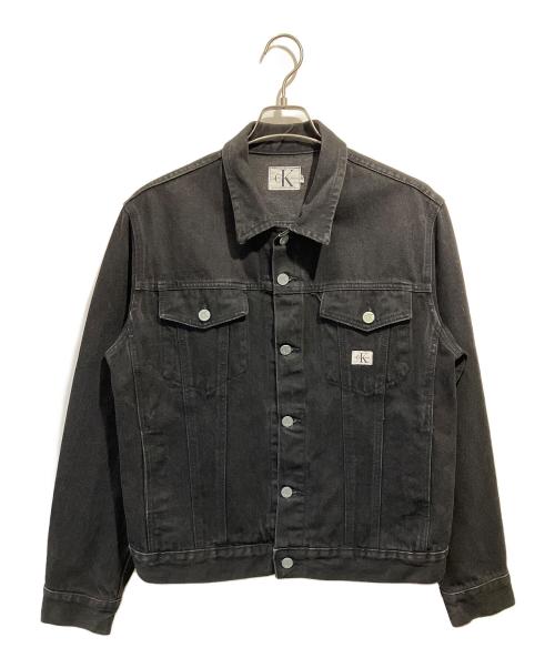 Calvin Klein Jeans（カルバンクラインジーンズ）Calvin Klein Jeans (カルバンクラインジーンズ) デニムジャケット ブラック サイズ:Mの古着・服飾アイテム