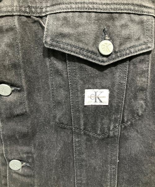 Calvin Klein Jeans（カルバンクラインジーンズ）Calvin Klein Jeans (カルバンクラインジーンズ) デニムジャケット ブラック サイズ:Mの古着・服飾アイテム
