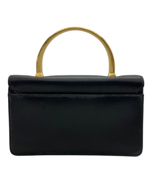 GIVENCHY（ジバンシィ）GIVENCHY (ジバンシィ) レザーハンドバッグ ブラックの古着・服飾アイテム