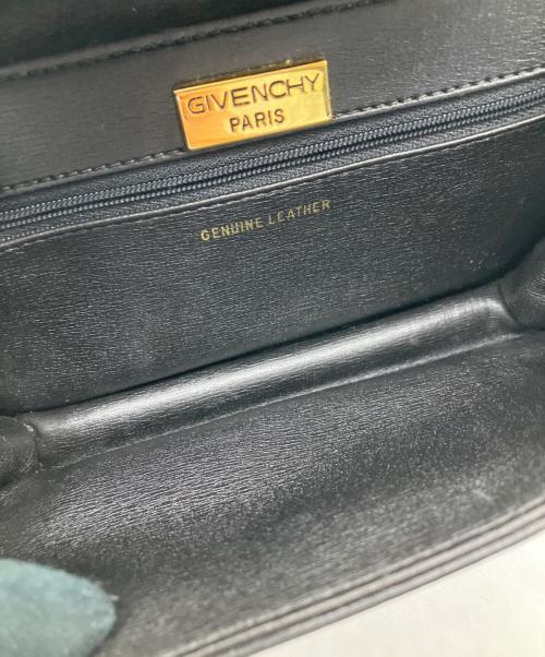 GIVENCHY（ジバンシィ）GIVENCHY (ジバンシィ) レザーハンドバッグ ブラックの古着・服飾アイテム