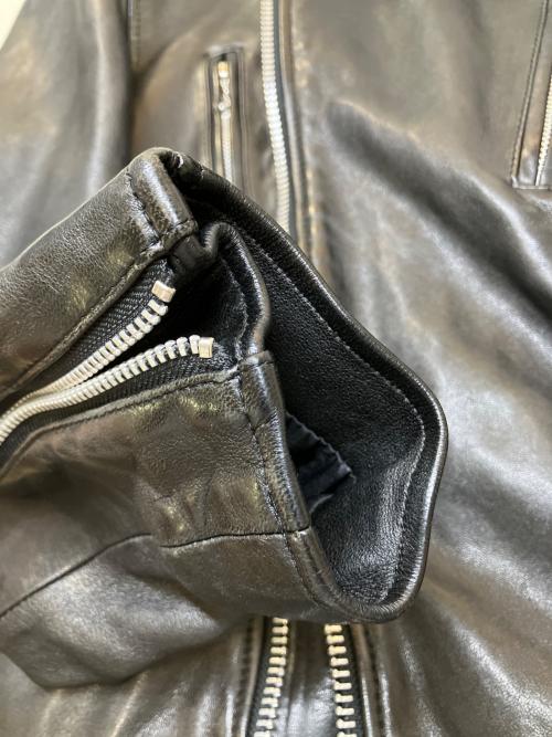 Schott（ショット）Schott (ショット) ダブルブレストライダースジャケット ブラック サイズ:Mの古着・服飾アイテム