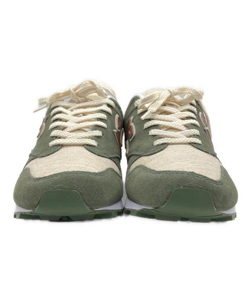 Sangacio（サンガッチョ）Sangacio (サンガッチョ) ローカットスニーカー　にゅ～ずLinen×Olive アイボリー×オリーブ サイズ:26cmの古着・服飾アイテム