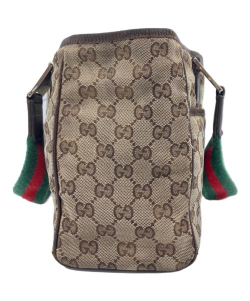 GUCCI（グッチ）GUCCI (グッチ) ハンドバッグ　シェリーライン ブラウンの古着・服飾アイテム
