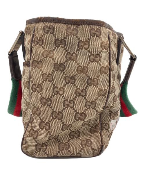 GUCCI（グッチ）GUCCI (グッチ) ハンドバッグ　シェリーライン ブラウンの古着・服飾アイテム