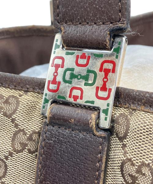 GUCCI（グッチ）GUCCI (グッチ) ハンドバッグ　シェリーライン ブラウンの古着・服飾アイテム
