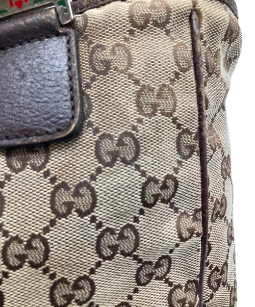 GUCCI（グッチ）GUCCI (グッチ) ハンドバッグ　シェリーライン ブラウンの古着・服飾アイテム