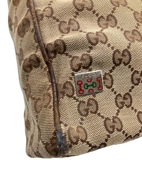 GUCCI（グッチ）GUCCI (グッチ) ハンドバッグ　シェリーライン ブラウンの古着・服飾アイテム